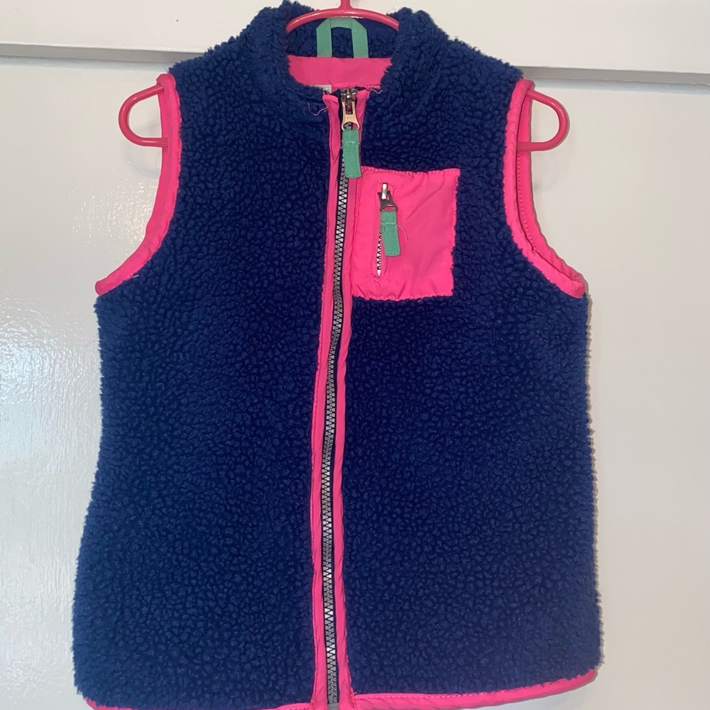 Carter's Peppermint Princess size 8 fleece vest.